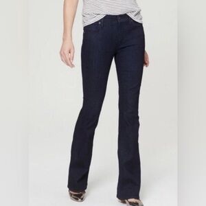 Ann Taylor Loft Modern Flare Dark Blue Jeans 6 / 28